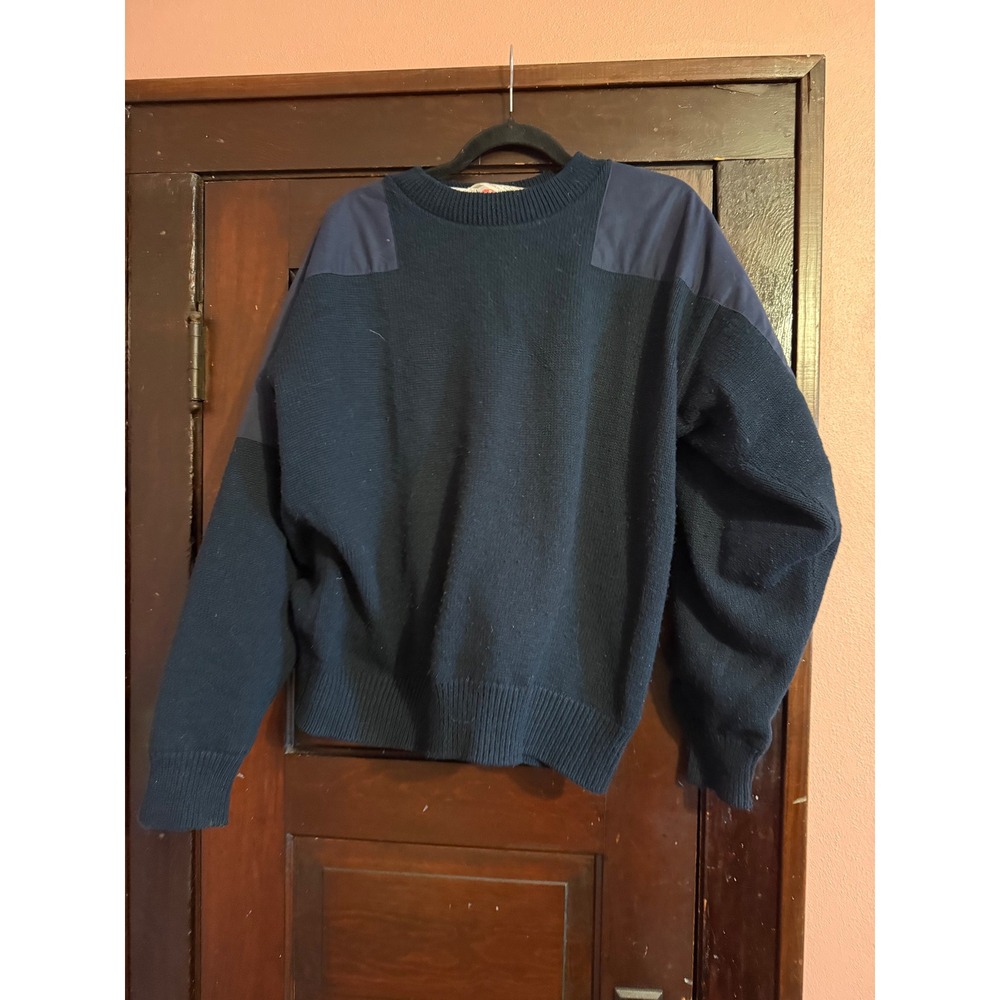 The RainSwetter Gore Windstopper Sweater Blue Water Repellent Mens L USA Vintage